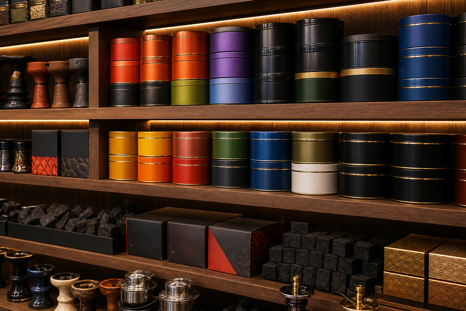 Tabak, Kohle und Zubehör im DOWNTOWN SHISHA STORE